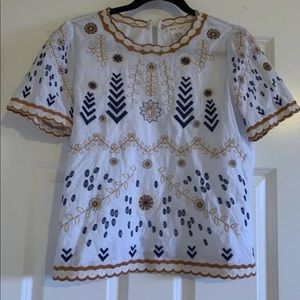 Embroidered top